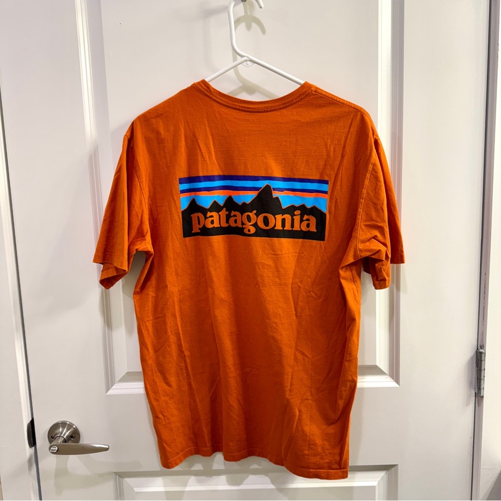 Men’s Patagonia Orange Cotton T-Shirt